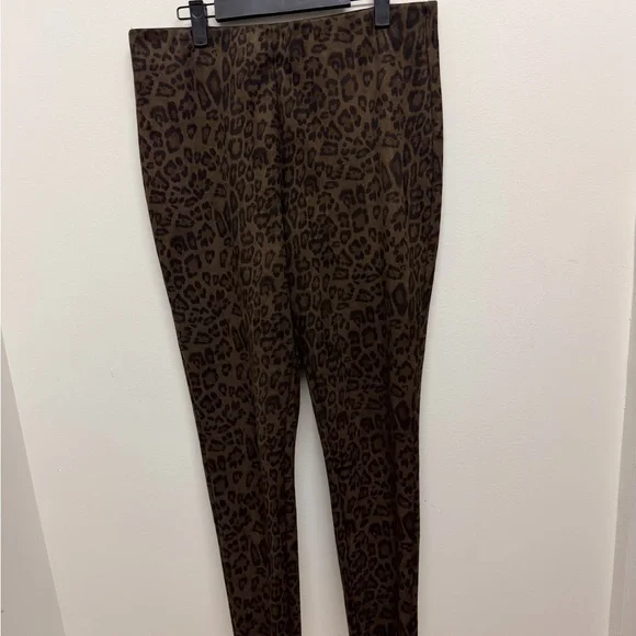 Zara Brown Animal Print Leggings - Picture 2 of 5